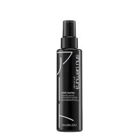 Bottle  of  Style  Shiki  Worker  Blow  Dry  Serum  by  Shu  Uemura,  a  hair  serum  indicated  for  hydrating  and  detangling  all  hair  types.