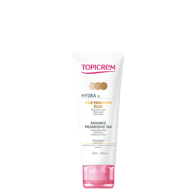 TopicremHydraRadianceProgressiveTan40ml Topicrem Hydra+ Creme Facial Autobronzeador Progressivo 40ml - Image 1