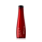 Bottle of Color Lustre Color Protecting Shampoo by Shu Uemura, a shampoo indicated for protecting color-treated hair from fading.
