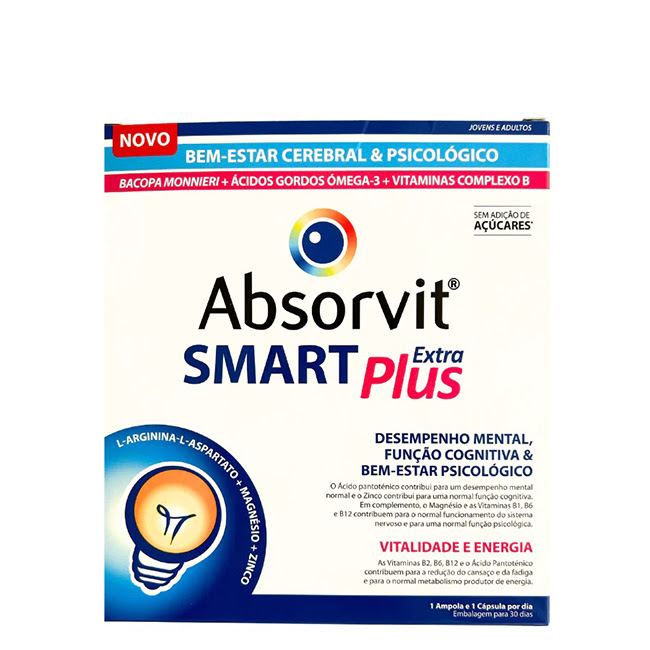 AbsorvitSmartExtraPlus30Capsules30Ampoules Absorvit Smart Extra Plus 30 Cápsulas + 30 Ampolas - Image 1