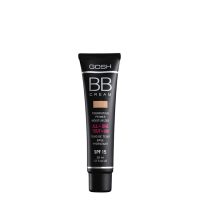 Tube  of  Gosh  BB  Cream  Foundation  Primer  SPF15  Color  003  Warm  Beige  by  Gosh,  a  BB  cream  indicated  for  natural  coverage  and  SPF15  protection.