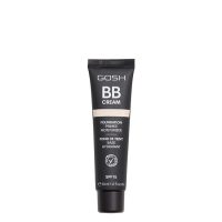Tube  of  Gosh  BB  Cream  Foundation  Primer  SPF15  Color  01  Sand  by  Gosh,  a  BB  cream  indicated  for  natural  coverage  and  SPF15  protection.