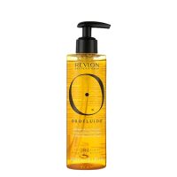 Bottle  of  Orofluido  Radiance  Argan  Shampoo  by  Orofluido,  a  shampoo  indicated  for  moisturizing  and  restoring  hair  shine.