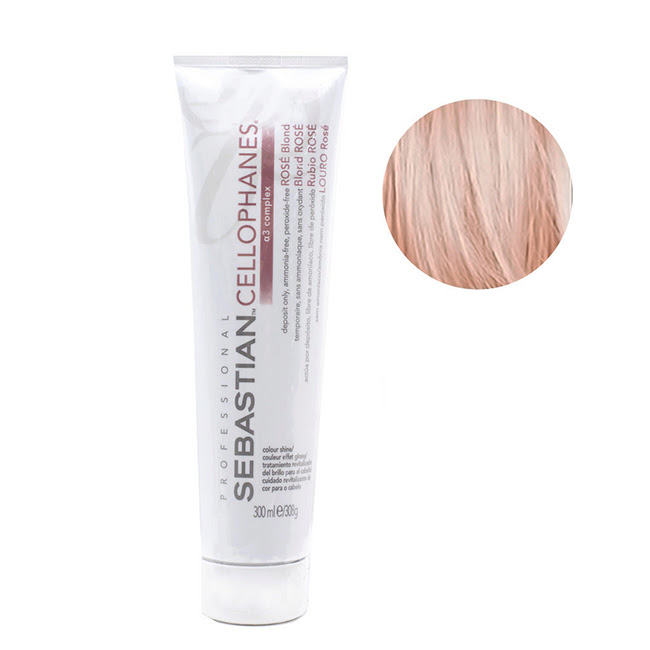 SebastianCellophanesColourShineHairGlossColorRoséBlond300ml Sebastian Cellophanes Colour Shine Hair Gloss Color Rosé Blond 300ml