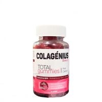 Box  of  Colagénius  Beauty  Total  Gummies  by  Colagénius,  a  gummy  supplement  indicated  for  strengthening  hair  and  skin.