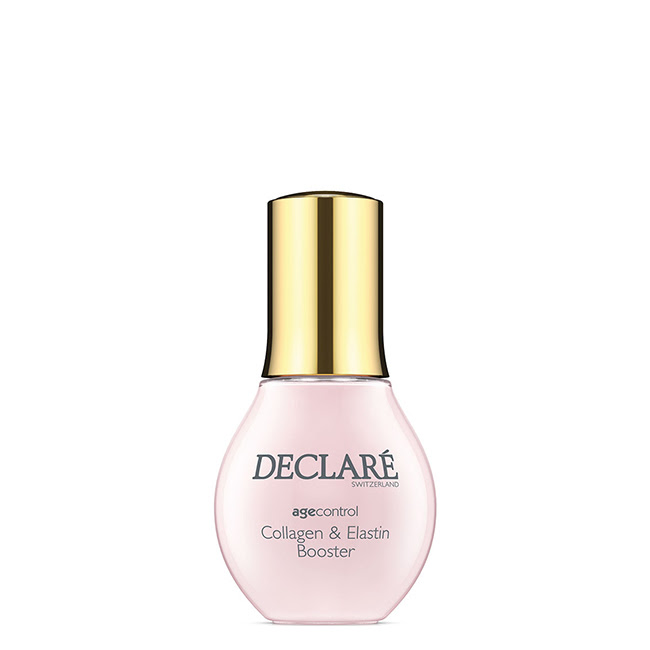DeclaréAgeControlCollagen&ElastinBooster50ml Bottle of Declaré Age Control Collagen & Elastin Booster by Declaré, a lightweight booster indicated for skin firmness and elasticity.