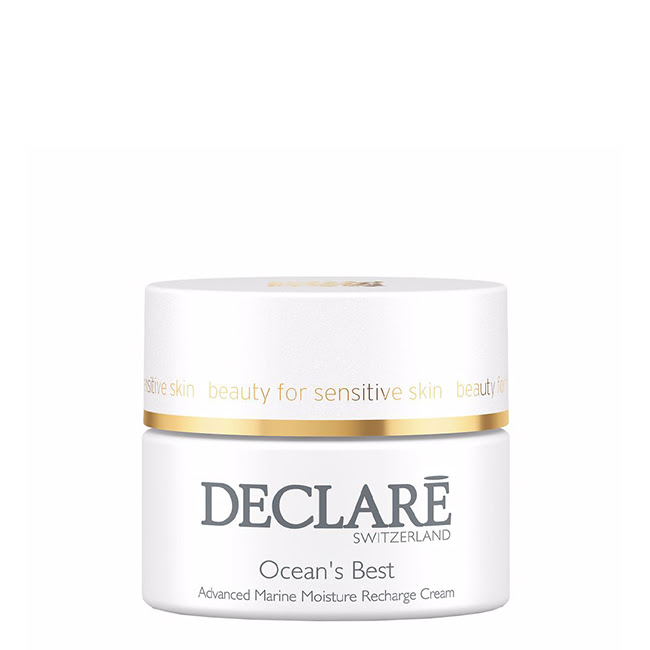 DeclaréHydroBalanceMarineMoistureRechargeCream50ml Jar of Declaré Hydro Balance Marine Moisture Recharge Cream by Declaré, a soft cream indicated for intense marine-based hydration.