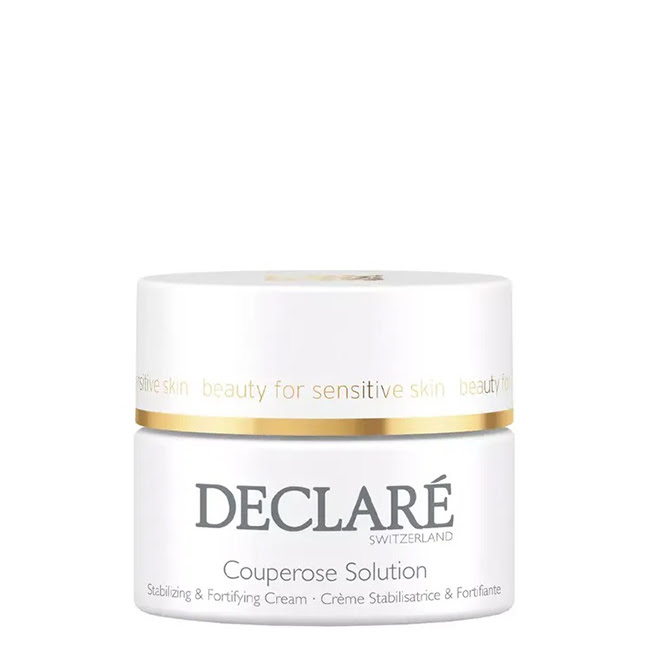 DeclaréStressBalanceCouperoseSolution50ml Product container of Declaré Stress Balance Couperose Solution by Declaré, a fortifying cream indicated for redness.