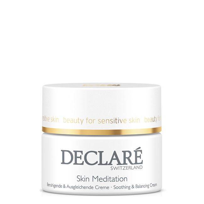 DeclaréStressBalanceSkinMeditationCream50ml Jar of Declaré Stress Balance Skin Meditation Cream by Declaré, a velvety cream indicated for sensitive skin.