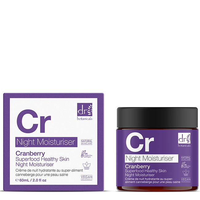 DrBotanicalsCranberrySuperfoodHealthySkinNightMoisturiser60ml Dr. Botanicals Cranberry Superfood Healthy Skin Creme de Noite 60ml - Image 1