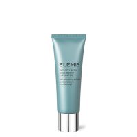 Product  container  of  Elemis  Pro-Collagen  Glow  Boost  Exfoliator  by  Elemis,  a  balm  gel  indicated  for  skin  exfoliation  and  radiance.