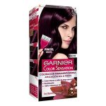 Box  of  Garnier  Color  Sensation  Permanent  Hair  Color  3.16  Intense  Violin  Brown  by  Garnier,  a  hair  dye  indicated  for  full  gray  hair  coverage.