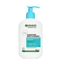 Bottle  of  Garnier  PureActive  Hydrating  Deep  Cleanser  by  Garnier,  a  cleansing  gel  indicated  for  purifying  and  moisturizing  all  skin  types.