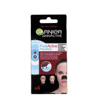 Garnier SkinActive PureActive Charcoal Anti Blackhead Strips x4