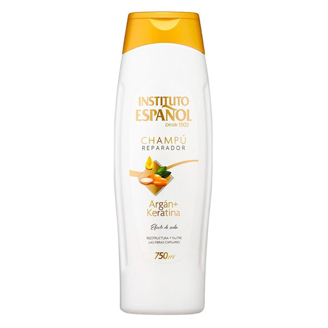 InstitutoEspanolArganKeratinRepairingShampoo750ml Instituto Español Argão + Queratina Shampoo Reparador 750ml - Image 1