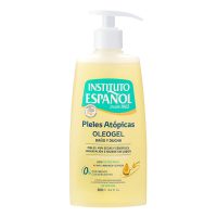 Bottle  of  Instituto  Español  Atopic  Skin  Shower  Oil-Gel  by  Instituto  Español,  an  oil-gel  indicated  for  fragile  atopic  skin.