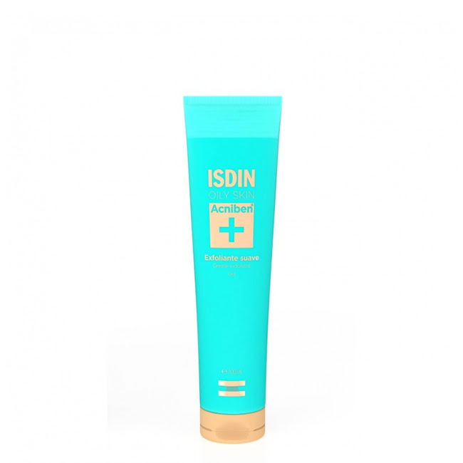 IsdinAcnibenOilySkinGentleScrub100ml Tube of Isdin Acniben Oily Skin Gentle Scrub by Isdin, an exfoliating gel indicated for preventing imperfections and regulating oil.
