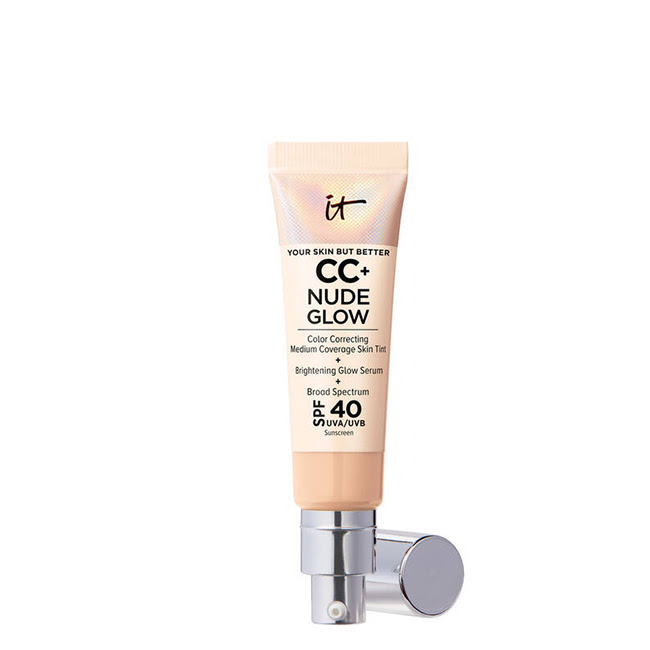 ItCosmeticsCC+NudeGlowFoundation+SerumSPF40ColorLightMedium32ml It Cosmetics CC+ Nude Glow Foundation + Serum SPF40 Color Light Medium 32ml