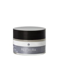 Jar  of  Segle  Clinical  Restaura  Cream  by  Segle  Clinical,  a  face  cream  indicated  for  restoring  skin  elasticity  and  wrinkles.