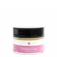 Jar  of  Segle  Clinical  Tinolvital  Cream  by  Segle  Clinical,  a  retinol  cream  indicated  for  firmness  and  skin  brightness.