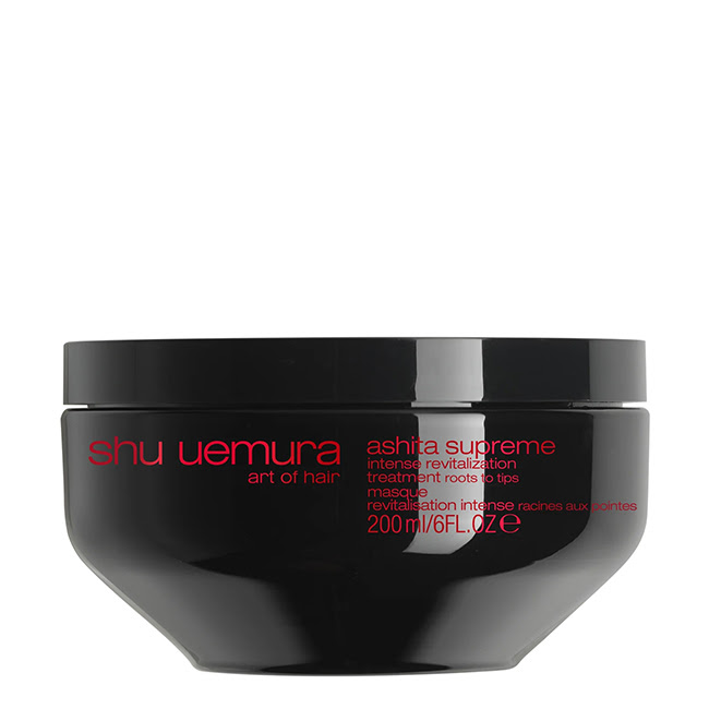 ShuUemuraAshitaSupremeIntenseRevitalizationTreatment200ml Jar of Shu Uemura Ashita Supreme Intense Revitalization Treatment, a revitalizing mask indicated for strengthening and moisturizing hair.