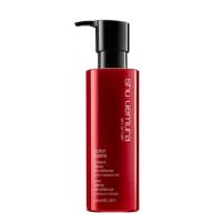 Bottle  of  Shu  Uemura  Color  Lustre  Brilliant  Glaze  Conditioner,  an  oil  conditioner  indicated  for  nourishing  and  preventing  color  fading.