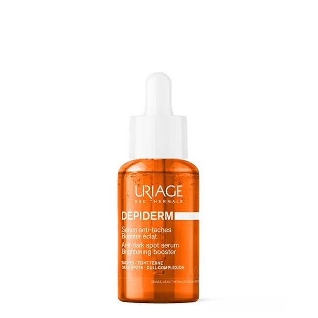 UriageDépidermAnti-DarkSpotSerum30ml Bottle of Uriage Dépiderm Anti-Dark Spot Serum by Uriage, a serum indicated for reducing dark spots and brightening skin.