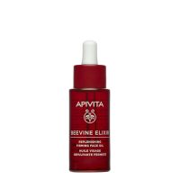 Bottle  of  Apivita  BeeVine  Elixir  Replenishing  Firming  Face  Oil  by  Apivita,  a  facial  oil  indicated  for  firming  and  regenerating  skin.