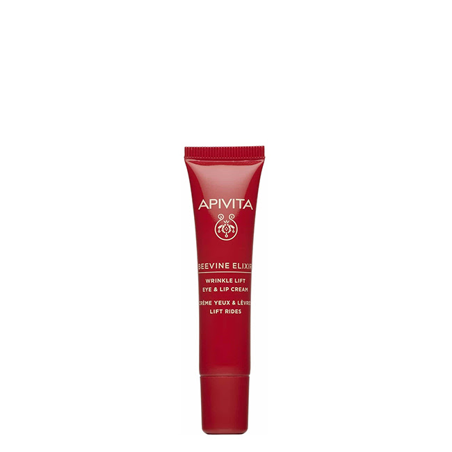 ApivitaBeeVineElixirWrinkleLiftEyeLipCream15ml Tube of Apivita BeeVine Elixir Wrinkle Lift Eye Lip Cream by Apivita, a nourishing cream indicated for eye and lip wrinkles.