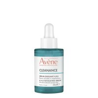 Bottle  of  Avène  Cleanance  AHA  Peeling  Serum  by  Avène,  a  fluid  serum  indicated  for  exfoliating  and  refining  skin  grain.