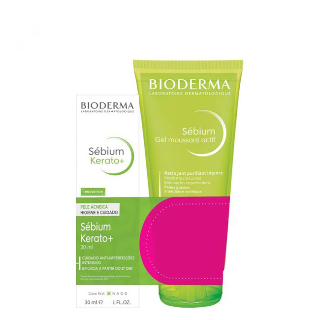BiodermaSebiumKeratoGel-CreamCleansingGel ビオデルマ セビウムケラト+ジェルクリーム+クレンジングジェル - 画像 (1)
