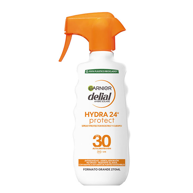 GarnierAmbreSolaireHydra24ProtectSprayFaceBodySPF30270ml Garnier Ambre Solaire Hydra 24 Protect Spray Rosto e Corpo SPF30 270ml - Image 1