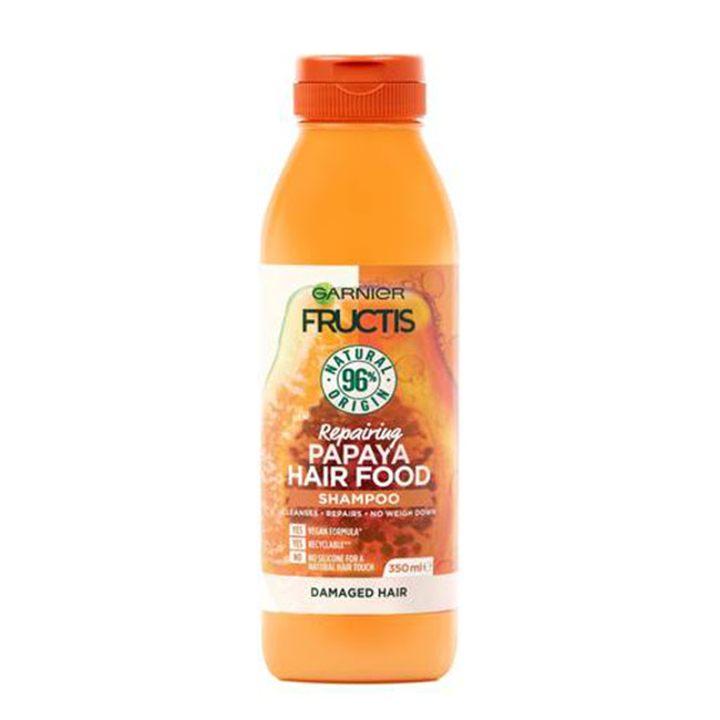 GarnierFructisHairFoodPapayaRepairingShampoo350ml Garnier Fructis Hair Food Papaia Shampoo Reparador 350ml - Image 1
