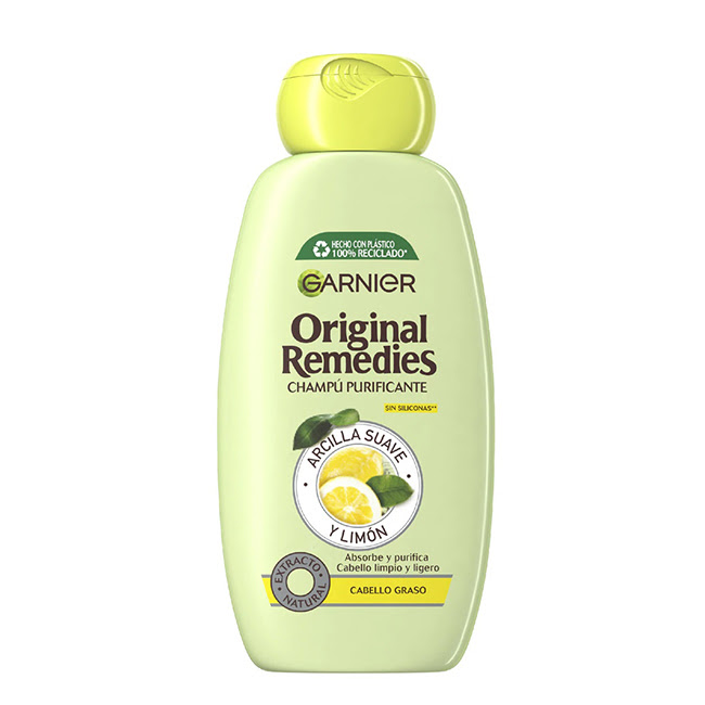 GarnierOriginalRemediesClay&LemonShampoo300ml Garnier Original Remedies Clay & Lemon Shampoo 300ml