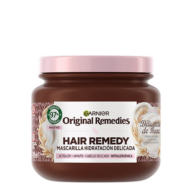 GarnierOriginalRemediesOatDelicatesseMask300ml Garnier Original Remedies Délicatesse de Aveia Máscara 300ml - Image 1