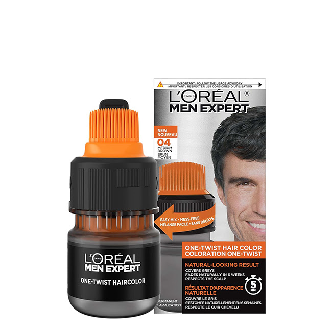 L'OrealMenExpertOne-TwistHairColor4Brown50ml L'Oreal Men Expert One-Twist Hair Color 4 Brown 50ml