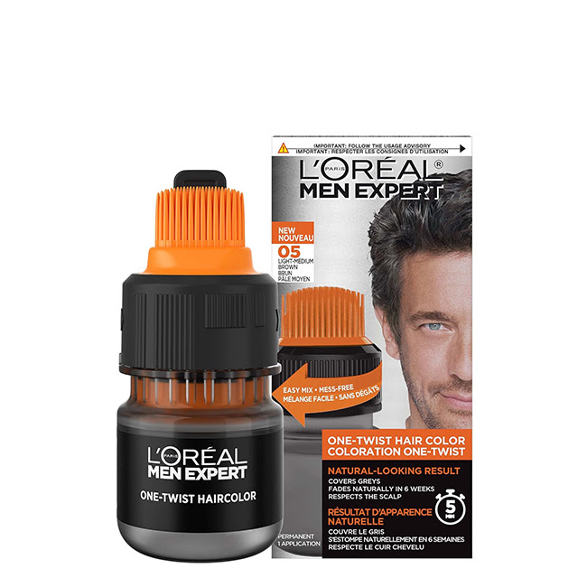 L'OrealMenExpertOne-TwistHairColor5LightBrown50ml L'Oreal Men Expert One-Twist Hair Color 5 Light Brown 50ml