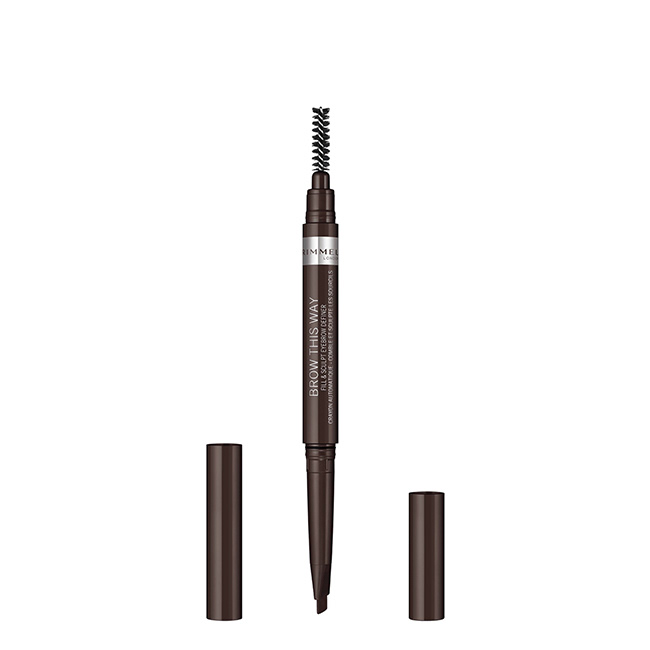 RimmelLondonBrowthisWayEyebrowDefiner003DarkBrown025g Rimmel London Brow this Way Caneta de Sobrancelhas Cor 003 Dark Brown 0,25g - Image 1