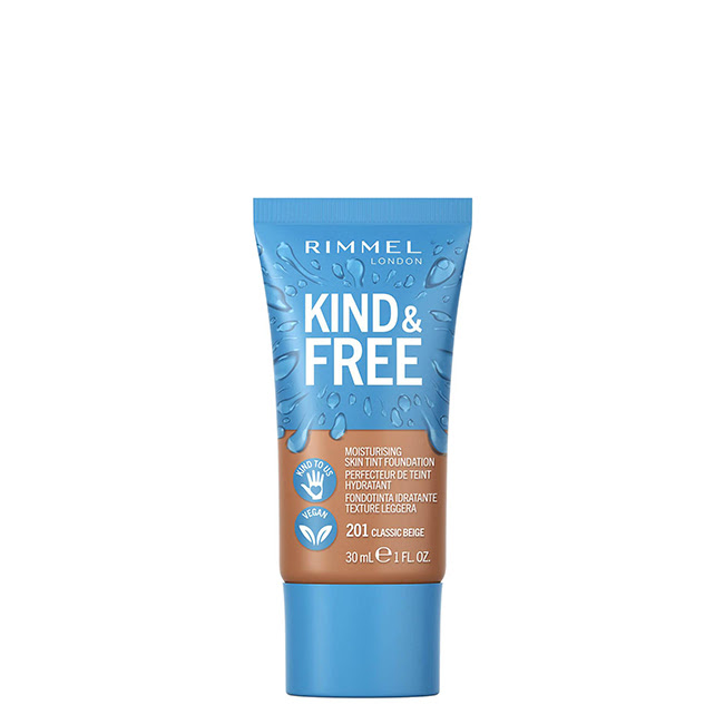 RimmelLondonKindFreeSkinTintFoundation201ClassicBeige30ml Rimmel London Kind & Free Base カラー 201 Classic Beige 30ml - 画像 (1)