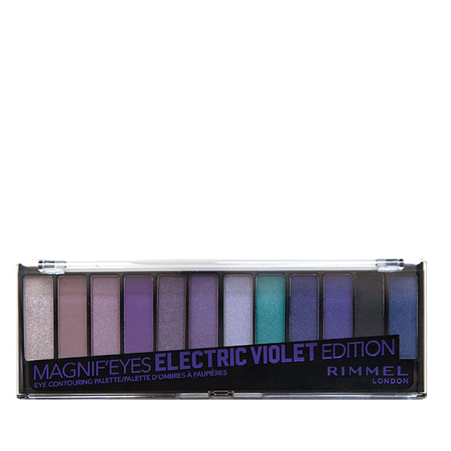 RimmelLondonMagnifEyesEyeContouringPalette008ElectricViolet14g Rimmel London Magnif'Eyes Paleta de Sombra de Olhos Cor 008 Electric Violet 14g - Image 1
