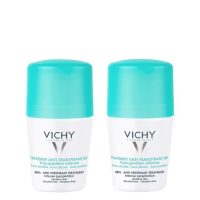 Bottle  of  Vichy  Intensive  Anti-Perspirant  Roll-On  Deodorant  Duo  by  Vichy,  a  roll-on  indicated  for  intense  perspiration  control.