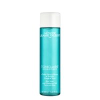 Bottle  of  Jeanne  Piaubert  Toniclaire  Skin  Toner  and  Cleansing  Gel,  a  gel  indicated  for  removing  makeup  and  toning  the  skin.