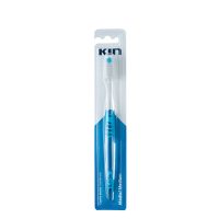 Product  container  of  Kin  Medium  Toothbrush  by  Kin,  a  manual  toothbrush  indicated  for  removing  plaque  and  food  residue  from  the  mouth.
