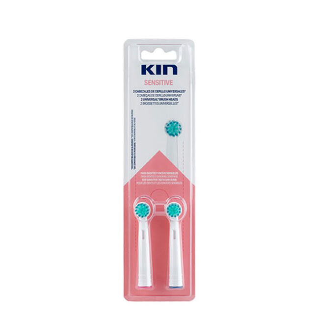 KinSensitiveUniversalBrushHeadsx2 Kin Sensitive Cabezales de Cepillo Universales x2 - Image 1