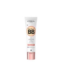 Tube  of  LOreal  Magic  BB  Cream  5-in-1  Light  Tone  by  LOreal,  a  lightweight  cream  indicated  for  hydrating  and  perfecting  the  complexion.