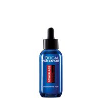 Bottle  of  LOreal  Men  Expert  Power  Age  Hydrating  Serum  by  LOreal,  a  moisturizing  serum  indicated  for  reducing  wrinkles  and  firmness.