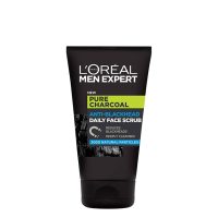 Tube  of  LOreal  Men  Expert  Pure  Charcoal  Anti-Blackhead  Exfoliating  Gel  by  LOreal,  a  gel  indicated  for  purifying  skin  and  blackheads.