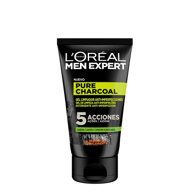 LOrealMenExpertPureCharcoalAnti-ImperfectionCleansingGel100ml ロレアル メン エキスパート ピュアチャコール アンチインペルフェクション クレンジングジェル 100ml - 画像 (1)