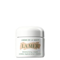 Jar  of  La  Mer  Crème  de  La  Mer  Moisturizing  Cream  by  La  Mer,  a  rich  cream  indicated  for  regenerating  and  repairing  facial  skin.
