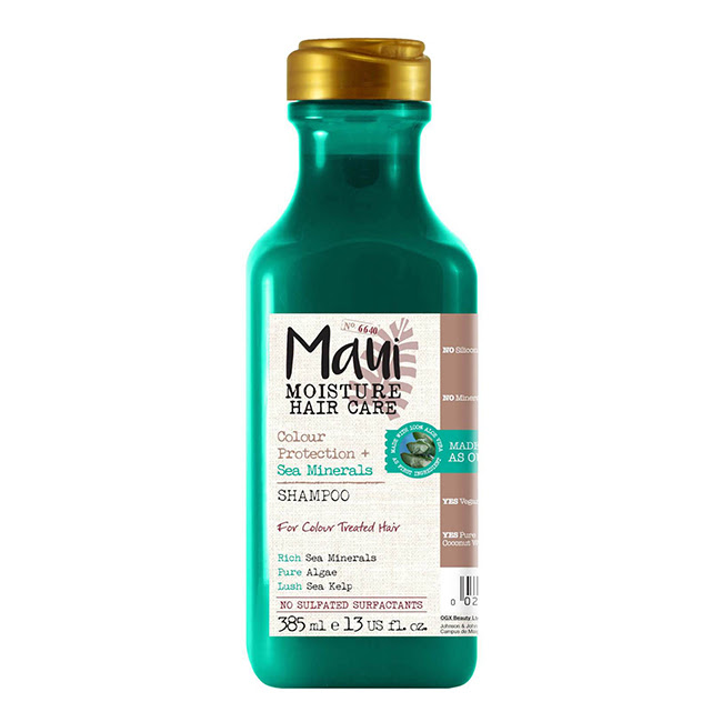 MauiMoistureSeaMineralsColorProtectionShampoo385ml Maui Moisture Sea Minerals Shampoo Cabelo Pintado 385ml - Image 1
